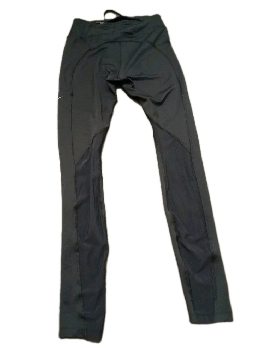 Nike Women’s Dri-FIT Mesh Back Full Length Pocket Tight Leggings Black XSMALL - Picture 2 of 8